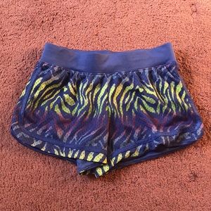Colorful Zebra Running Shorts